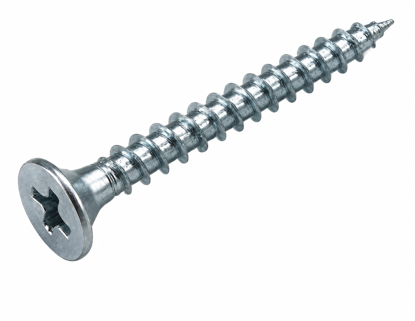 Tornillo 6x1-5/8" Punta Fina Volcanita — Caja 1.000 un.
