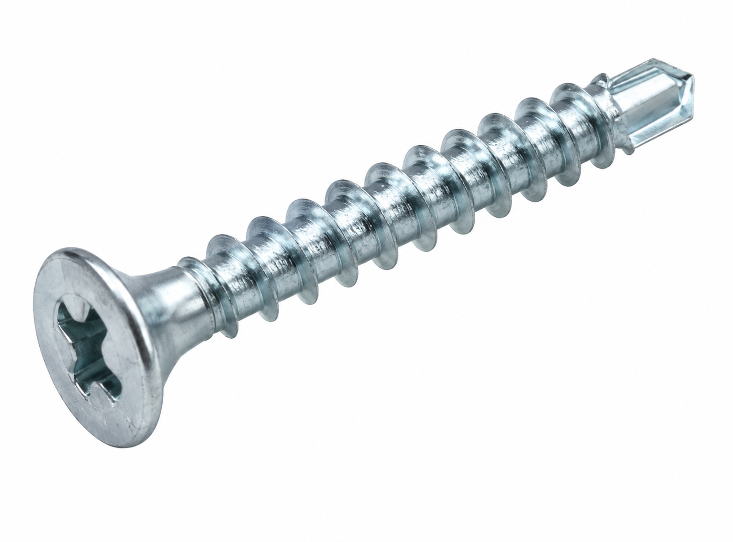 Tornillo 6x1-5/8" Punta Broca — Caja 1.000 un.